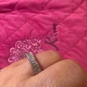 New $50 Dazzling Silver Women's Ring